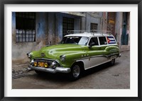 1950's era antique car and street scene from Old Havana, Havana, Cuba Fine Art Print