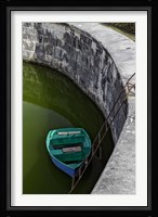 Boat at the fortress of La Fuerza in Havana, Cuba Fine Art Print