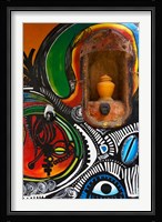 Callejon de Hamels famous artwork on building walls, Cuba Fine Art Print