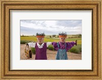 Scarecrows at a lavendar farm in SE Washington Fine Art Print