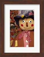 Stuffed Scarecrow on Display at Halloween, Washington Fine Art Print