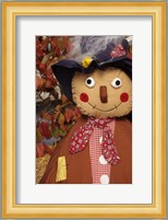 Stuffed Scarecrow on Display at Halloween, Washington Fine Art Print