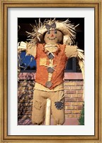 Scarecrow in Suburban Yard at Halloween, Logan, Utah Fine Art Print