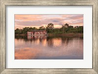 Delfin river boat, Amazon basin, Peru Fine Art Print