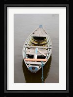 Lone wooden boat, Santarem, Rio Tapajos, Brazil, Amazon Fine Art Print