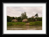 Indian Village on Rio Madre de Dios, Amazon River Basin, Peru Fine Art Print