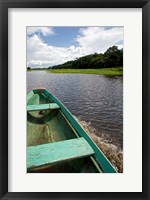 Dugout canoe, Arasa River, Amazon, Brazil Fine Art Print