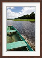 Dugout canoe, Arasa River, Amazon, Brazil Fine Art Print