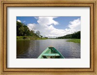 Dugout canoe, Boat, Arasa River, Amazon, Brazil Fine Art Print