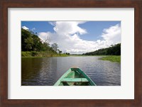 Dugout canoe, Boat, Arasa River, Amazon, Brazil Fine Art Print