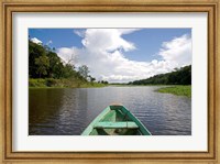 Dugout canoe, Boat, Arasa River, Amazon, Brazil Fine Art Print