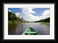 Dugout canoe, Boat, Arasa River, Amazon, Brazil Fine Art Print