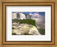 Brazil, Igwacu Waterfalls into the Igwacu River Fine Art Print