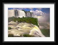 Brazil, Igwacu Waterfalls into the Igwacu River Fine Art Print