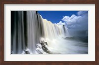 Towering Igwacu Falls Drops into Igwacu River, Brazil Fine Art Print
