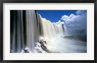 Towering Igwacu Falls Drops into Igwacu River, Brazil Fine Art Print