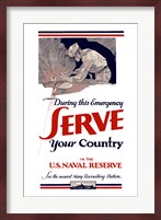 Serve Your Country - US Naval Reserve Fine Art Print
