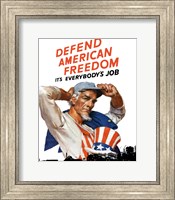 Defend American Freedom Fine Art Print