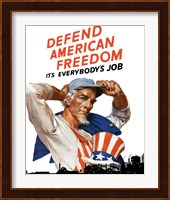 Defend American Freedom Fine Art Print