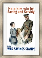 Help Him Win by Saving and Serving Fine Art Print