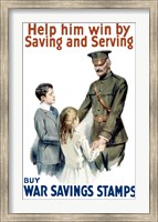 Help Him Win by Saving and Serving Fine Art Print
