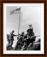 1st American Flag Raising Fine Art Print