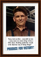 Produce for Victory Fine Art Print