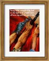 Hands with Tools and Guns Fine Art Print