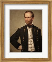 Union Civil War General William Tecumseh Sherman (color) Fine Art Print