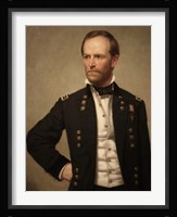 Union Civil War General William Tecumseh Sherman (color) Fine Art Print