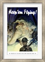 Keep 'Em Flying War Poster Fine Art Print