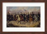 Ulysses S Grant and His Generals on Horeback Fine Art Print