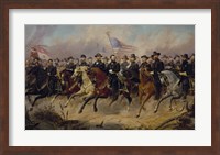 Ulysses S Grant and His Generals on Horeback Fine Art Print