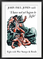 Fight With War Stamps and Bonds Framed Print