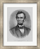 Vintage Abraham Lincoln (black & white) Fine Art Print
