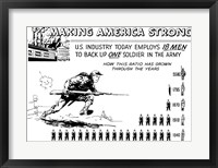 Making America Strong - 18 Men to Back One Soldier Fine Art Print