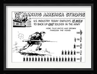 Making America Strong - 18 Men to Back One Soldier Fine Art Print