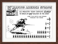 Making America Strong - 18 Men to Back One Soldier Fine Art Print