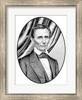 Digitally Restored Vector Portrait of Abe Lincoln Fine Art Print