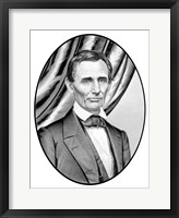 Digitally Restored Vector Portrait of Abe Lincoln Fine Art Print