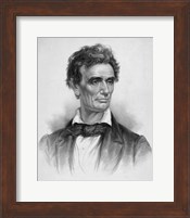 Digitally Restored Vintage Print of a Young Abraham Lincoln Fine Art Print