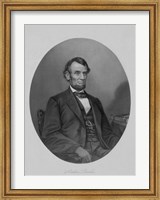 President Abraham Lincoln Sitting in a Chair Fine Art Print