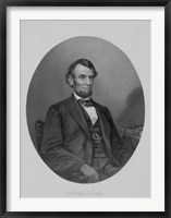 President Abraham Lincoln Sitting in a Chair Fine Art Print