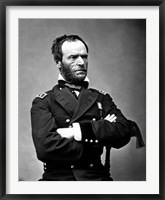 Digitally Restored Vector Portrait of General Sherman Fine Art Print