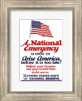 A National emergency, Arise America Fine Art Print