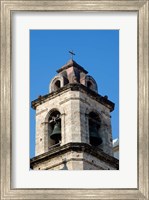 Havana, Cuba Steeple of church in downtowns San Francisco Plaza Fine Art Print