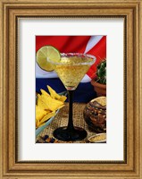 Daiquiri cocktail and Cuban flag Fine Art Print