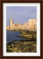 Malecon, Waterfront in Old City of Havana, Cuba Fine Art Print
