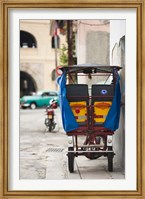 Cuba, Havana, Havana Vieja, pedal taxi Fine Art Print