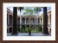 Cuba, Havana, Museo de la Ciudad museum, courtyard Fine Art Print